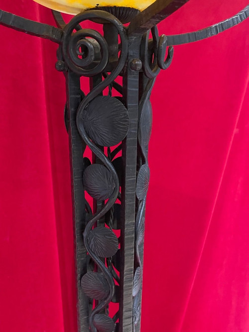Daum Nancy Large Art Deco Floor Lamp 1930