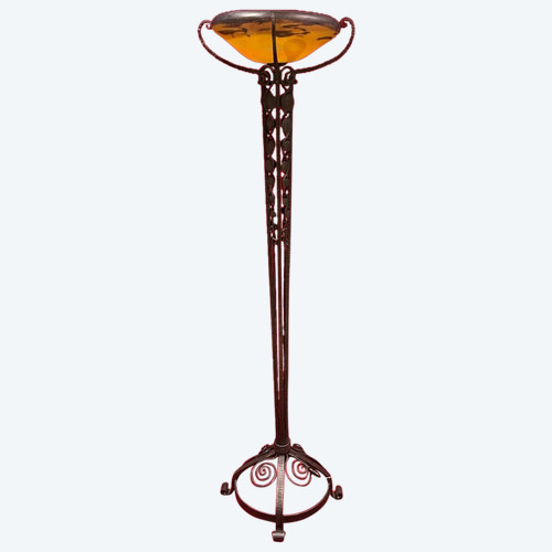 Daum Nancy Large Art Deco Floor Lamp 1930