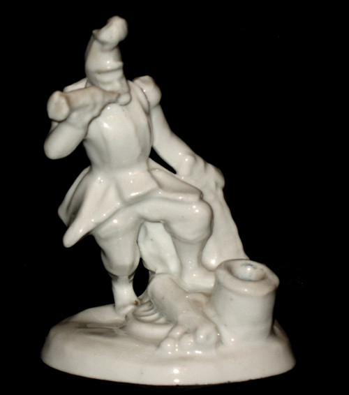 Encriers en porcelaine de Paris époque 19ème ensemble de 9 pièces