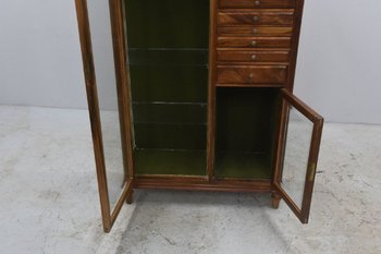 Rare Dentist's Furniture In Walnut Period 1900