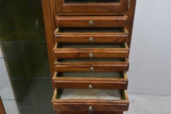 Rare Dentist's Furniture In Walnut Period 1900