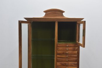 Rare Dentist's Furniture In Walnut Period 1900