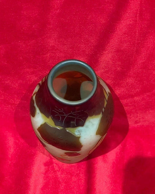 Paul Nicolas Vase aus silberner Glaspaste