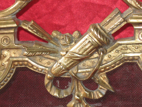 Kaminschirm mit Funkenschutz aus Bronze im Stil von Louis XVI, 19.