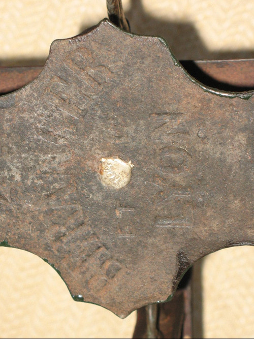 Very large cast iron scale Béranger in Lyon of range 60 kg 19th century