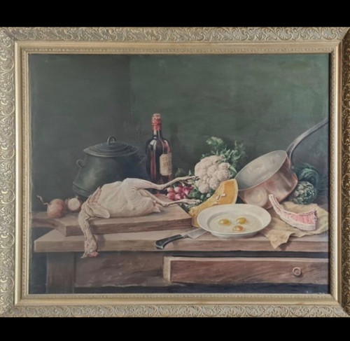 TOURSKY 1867  « nature morte à la volaille »