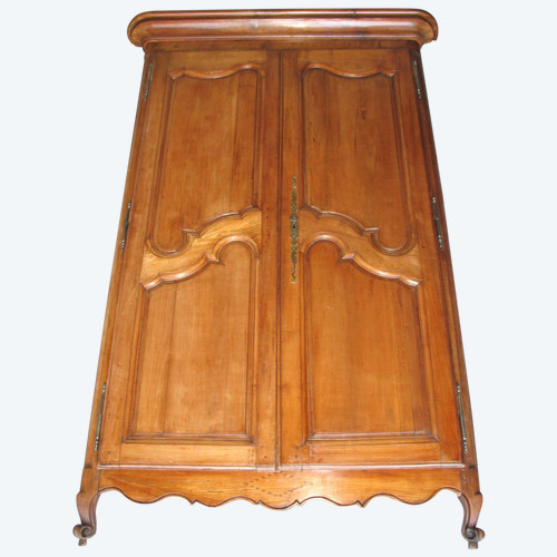 Cherry woodwork with 2 doors 19th century Louis XV style