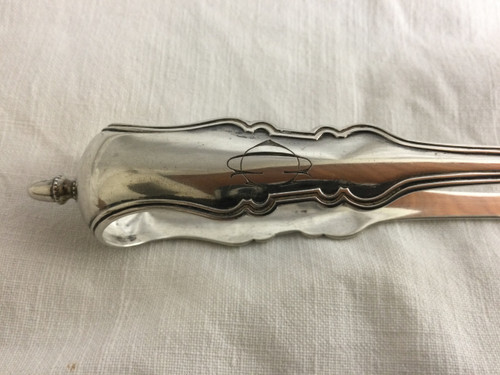 Silver sugar tongs