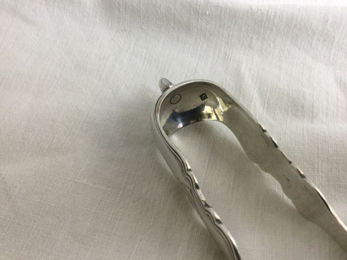 Silver sugar tongs