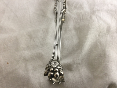 Silver sugar tongs