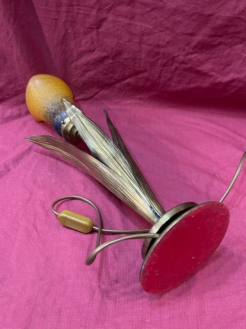 Lampe à Poser Pâte De Verre Style Art Nouveau 1900