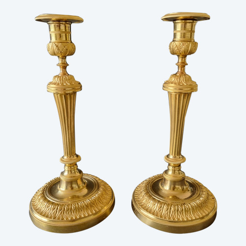 Claude Galle, pair of torches of Louis XVI period.