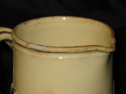 Pot à bière en faïence de Langeais époque 19ème