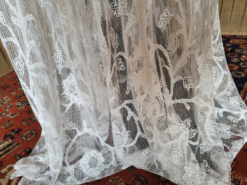 Priest's alb with embroidered net, circa 1900