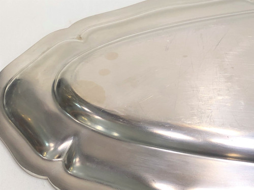 CHRISTOFLE large silver plated fish/meat serving dish, model FILET 70 cm