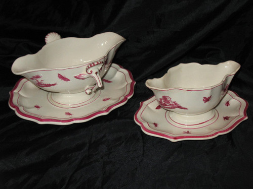 Table service in Gien earthenware decorated with Niderviller of 110 pieces early 20th century
