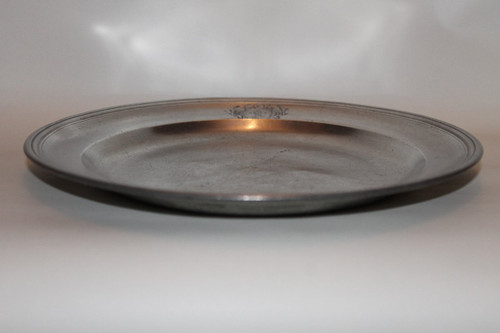 Languedoc pewter dish with 18th century coat of arms
