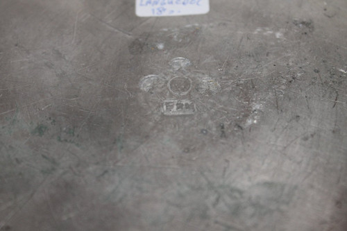 Languedoc pewter dish with 18th century coat of arms