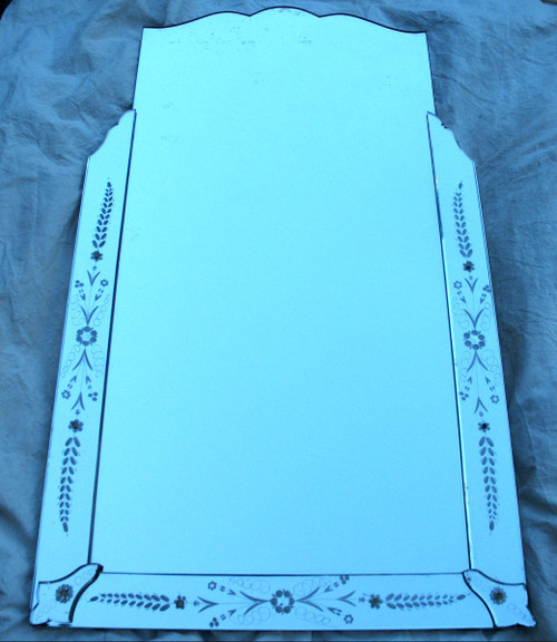 Venetian mirror with glazing beads 50s