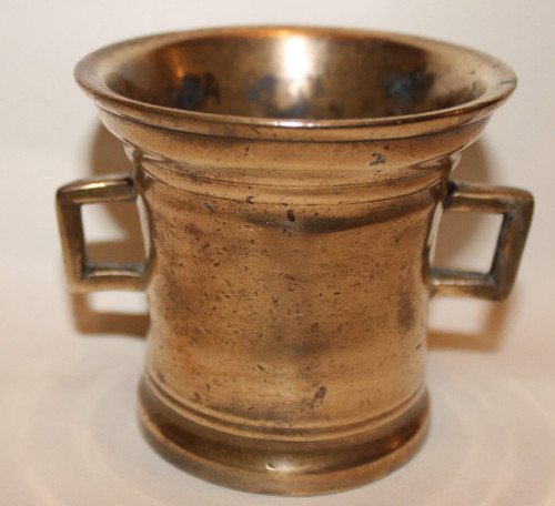 Petit mortier à onguent en bronze époque 17ème
