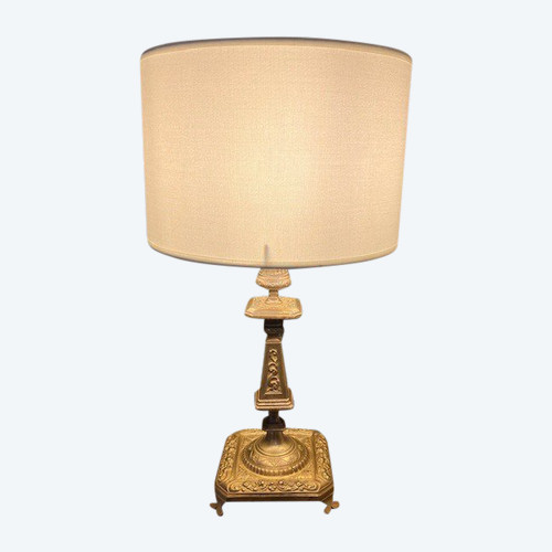 Beautiful gilt bronze lamp from the Napoleon III period in the Renaissance style