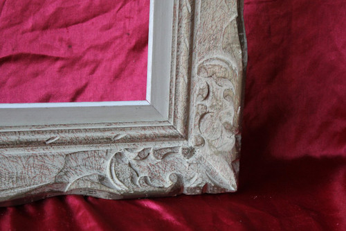 Large Montparnasse frame in carved wood 117 x 67 cm