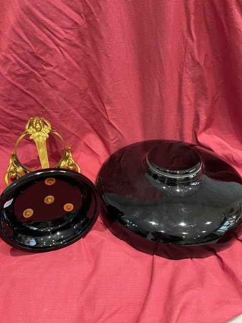 Napoleon III Crystal Gilt Bronze Cup Aries Head