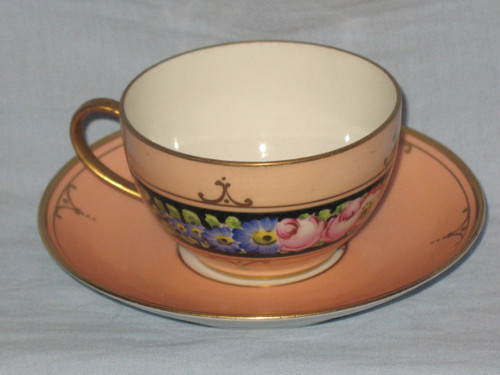Teeservice aus Pariser Porzellan im Art-déco-Stil