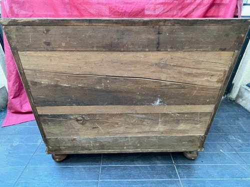 Commode Alsacienne Galbée XVIII Eme Marqueterie