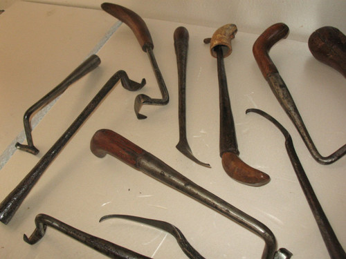 Collection of 15 clog tools from the 18th and 19th century