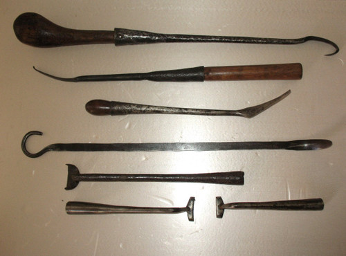 Collection of 15 clog tools from the 18th and 19th century