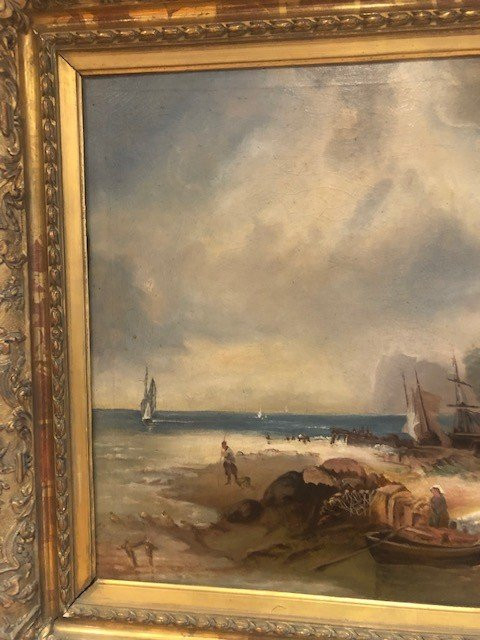 Very Imposing Oil Paintings On Canvas Marine XIX
