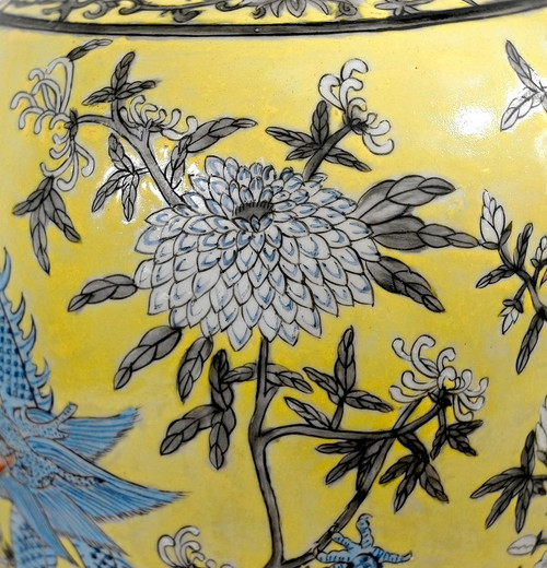 Vaso con Due Draghi, Porcellana Cinese, Dinastia Qing - XIX Secolo