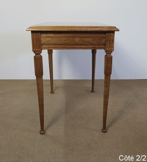 Table Bureau en Chêne massif, goût Louis XVI – 1900