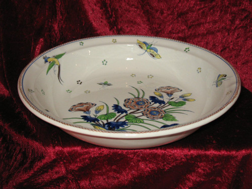 Service de table en faïence de Boch La  Louvière décor japonisant polychrome