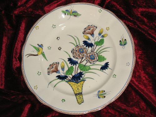 Service de table en faïence de Boch La  Louvière décor japonisant polychrome