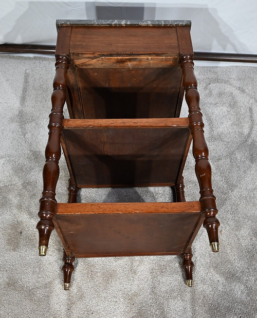 Small Serving Table in Cuban Mahogany, Restoration Period - Early 19th Century