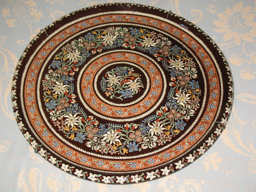 Very large Swiss dish in Thun enamels