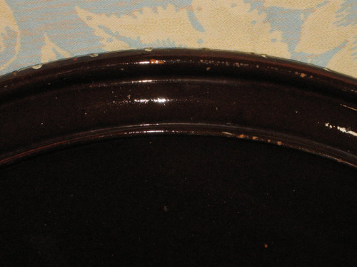 Very large Swiss dish in Thun enamels