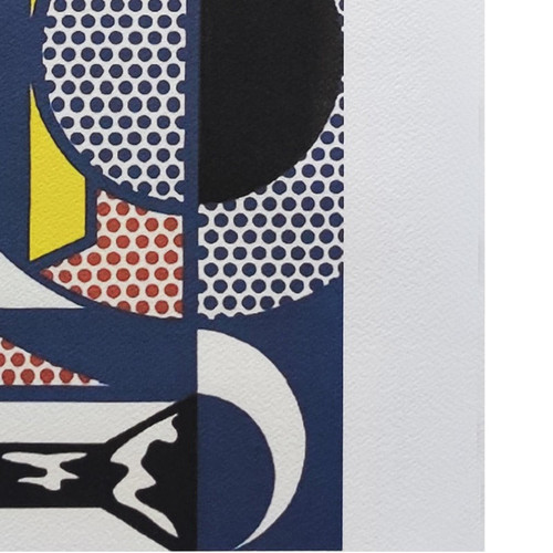 1980 Superbe lithographie originale Roy Lichtenstein "Modern Head n.1" en édition limitée