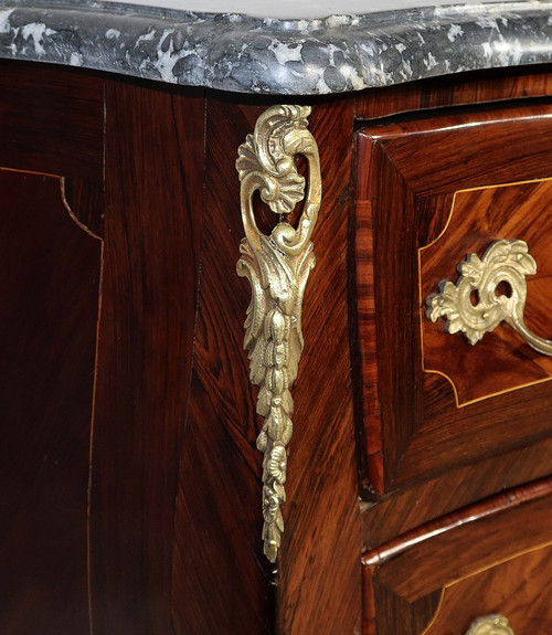 Tomba Piccola Comò in Legno Pregiato, transizione Luigi XIV / Luigi XV – XVIII secolo