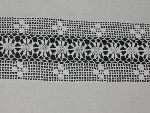 Large royalist tablecloth decorated with embroidered fleur-de-lys, late 19th century