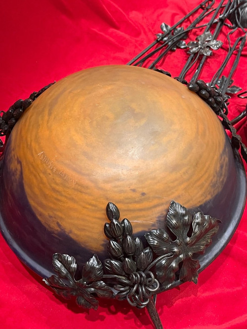 Important Daum Nancy Chandelier, 1900 Period