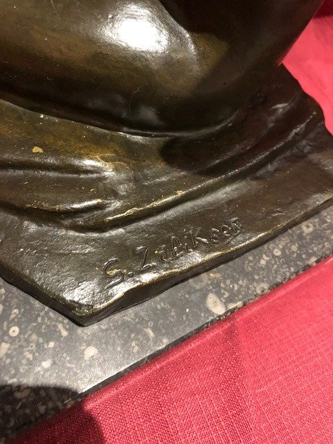 Scultura in bronzo Serge Zelikson Nudo femminile