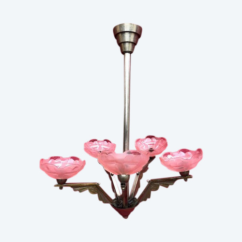 Art Deco chandelier 1930 Degue
