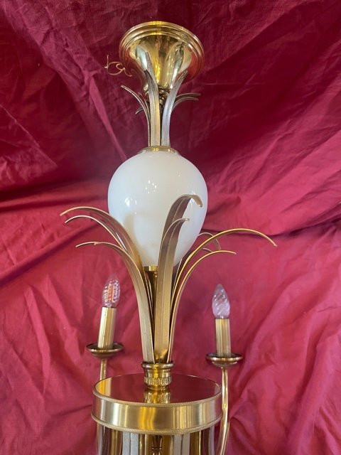 Chandelier House Charles Model Egg with 8 Lights cira 1970