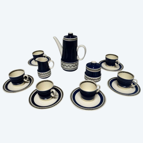 Villeroy and Boch. Porcelain sapphire model coffee service. Design