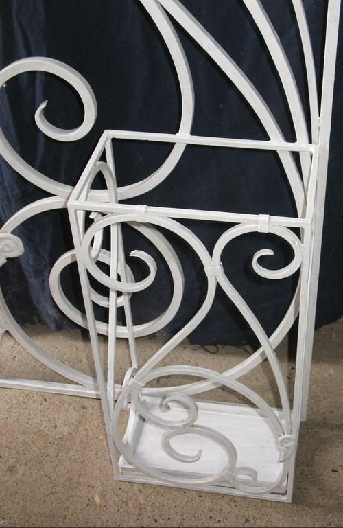 Vestiaire porte manteaux en fer forgé époque 20ème