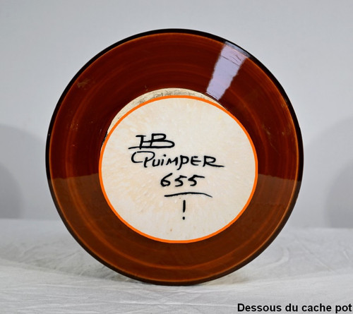 Cache Pot en Faïence, Maison de la Hubaudière-Bousquet – 1ère partie du XXe