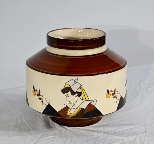 Cache Pot en Faïence, Maison de la Hubaudière-Bousquet – 1ère partie du XXe